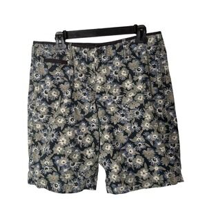 Gap Floral Chino Shorts Mens 33 Sunwashed All Over Floral Print Canvas